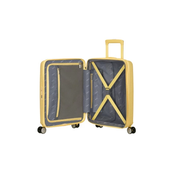 American Tourister Soundbox 55 Bőrönd Pastel Yellow