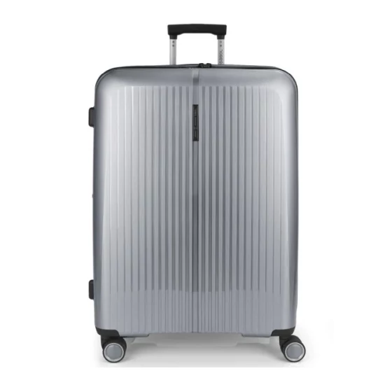 Gabol Brooklyn 4-kerekes bővíthető bőrönd Ezüst színben 75 cm GA-1239L