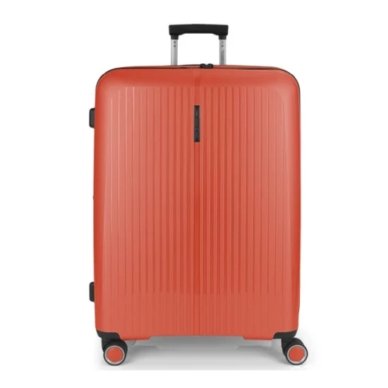 Gabol Brooklyn 4-kerekes bővíthető bőrönd Korall színben 75 cm GA-1239L