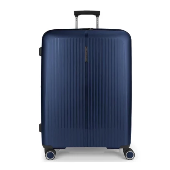 Gabol Brooklyn 4-kerekes bővíthető bőrönd Sötétkék színben 75 cm GA-1239L
