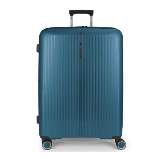 Gabol Brooklyn 4-kerekes bővíthető bőrönd Türkiz színben 75 cm GA-1239L