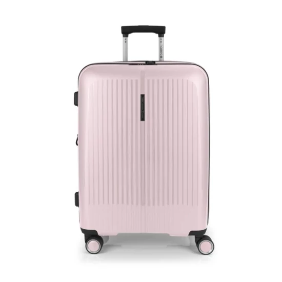 Gabol Brooklyn 4-kerekes bővíthető bőrönd Rózsaszín színben 65 cm GA-1239M