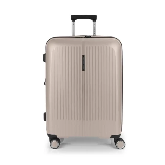 Gabol Brooklyn 4-kerekes bővíthető bőrönd Bézs színben 65 cm GA-1239M