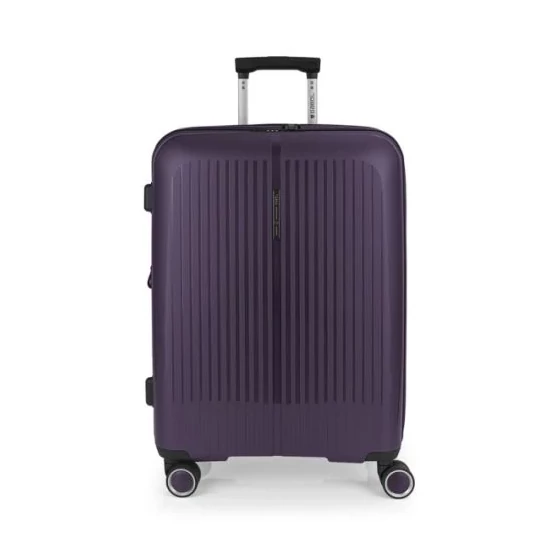 Gabol Brooklyn 4-kerekes bővíthető bőrönd Lila színben 65 cm GA-1239M