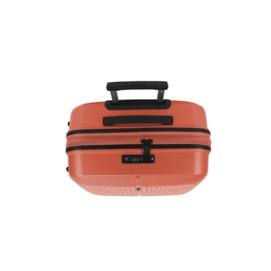Gabol Brooklyn 4-kerekes bővíthető bőrönd Korall színben 65 cm GA-1239M