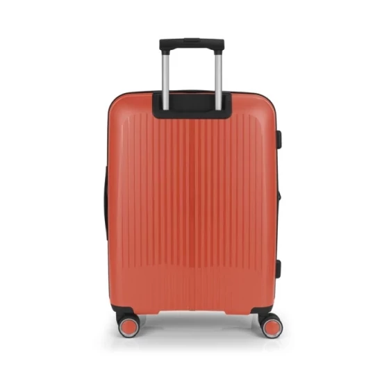 Gabol Brooklyn 4-kerekes bővíthető bőrönd Korall színben 65 cm GA-1239M