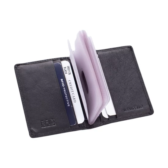 GIULIO COLLECTION valódi bőr kártyatartó RFID rendszerrel