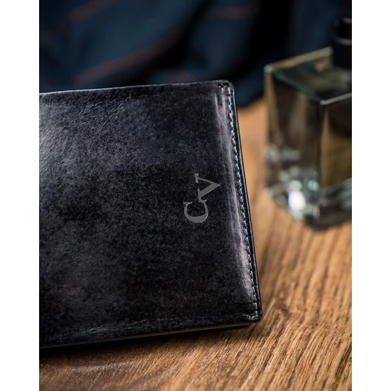 Valódi Bőr Elegáns férfi pénztárca RFID védelemmel