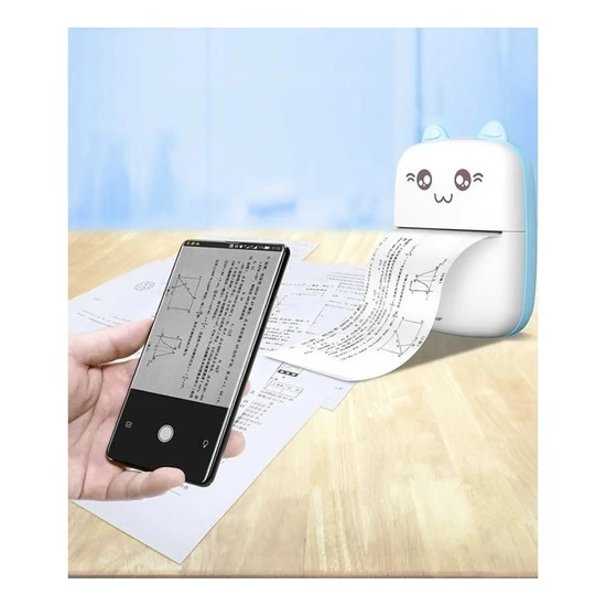 bluetooth Mini hordozható  fotónyomtató + 11 TEKERCS