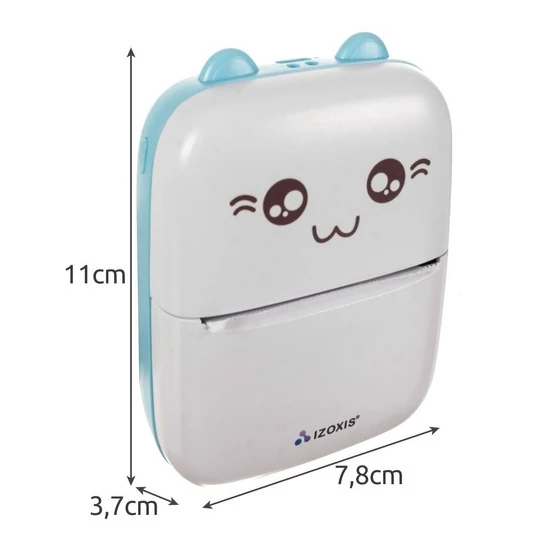 bluetooth Mini hordozható  fotónyomtató + 11 TEKERCS