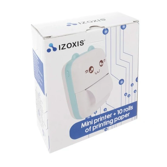 bluetooth Mini hordozható  fotónyomtató + 11 TEKERCS