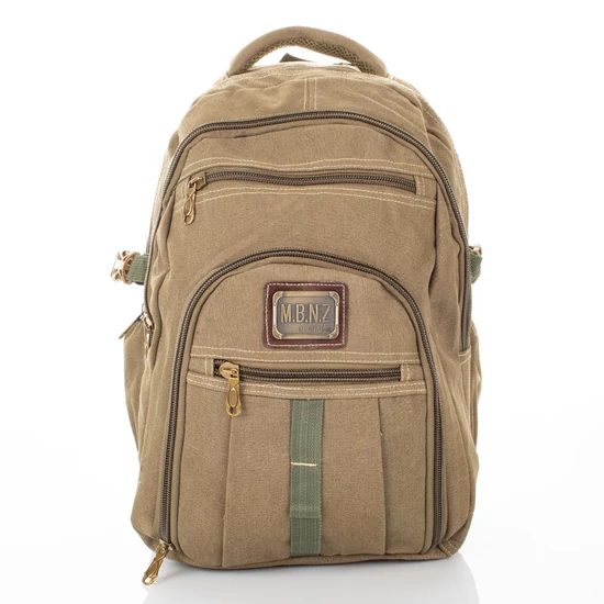Outdoor ultraerős vászon hátizsák khaki színben