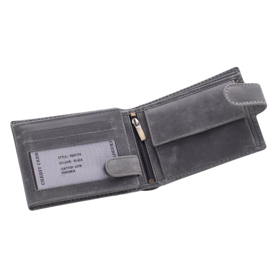 Autós bivalybőr férfi pénztárca RFID rendszerrel Kedvezményes áron