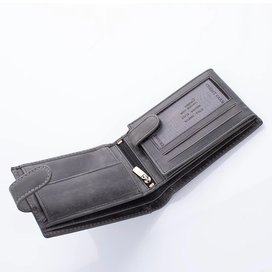 Autós bivalybőr férfi pénztárca RFID rendszerrel Kedvezményes áron