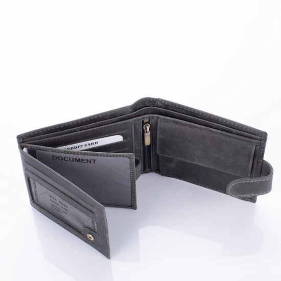 Autós bivalybőr férfi pénztárca RFID rendszerrel Kedvezményes áron