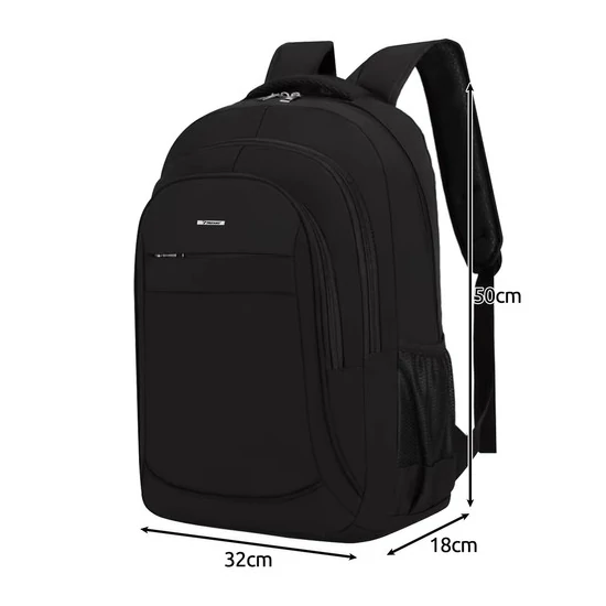 Laptoptartós Hátizsák fekete színben 
