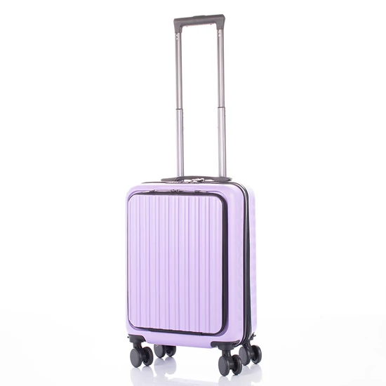 Kabin méretű bőrönd laptoptartóval TSA zárral 55 x 35 x 23 cm pohártartó résszel