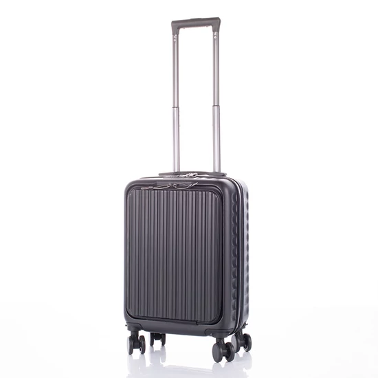 Kabin méretű bőrönd laptoptartóval TSA zárral 55 x 35 x 23 cm pohártartó résszel