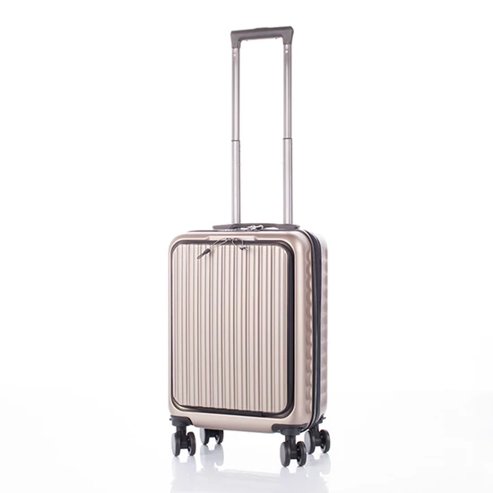 Kabin méretű bőrönd laptoptartóval TSA zárral 55 x 35 x 23 cm pohártartó résszel