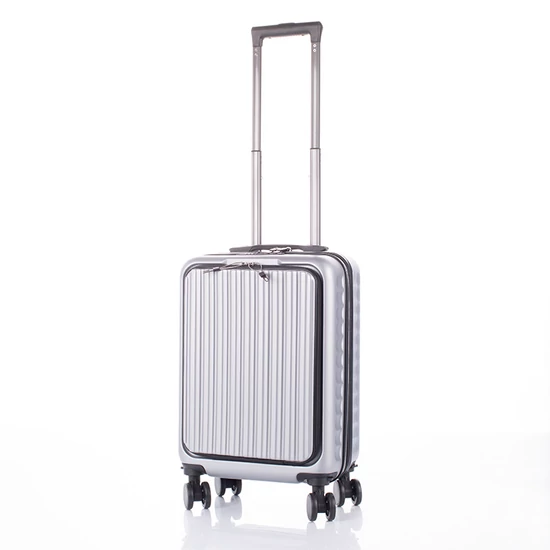 Kabin méretű bőrönd laptoptartóval TSA zárral 55 x 35 x 23 cm pohártartó résszel