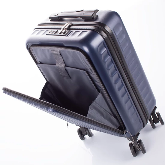 Kabin méretű bőrönd laptoptartóval TSA zárral 55 x 35 x 23 cm pohártartó résszel