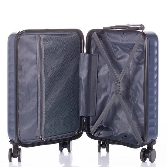 Kabin méretű bőrönd laptoptartóval TSA zárral 55 x 35 x 23 cm pohártartó résszel