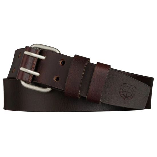 Valódi bőr duplacsatos férfi öv 95 cm-től 135 cm-ig