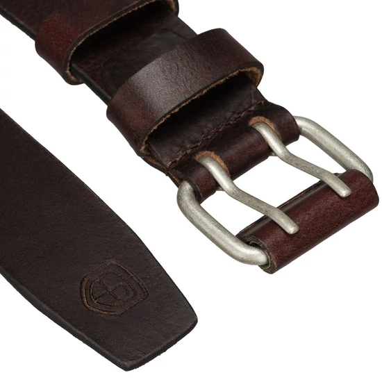 Valódi bőr duplacsatos férfi öv 95 cm-től 135 cm-ig