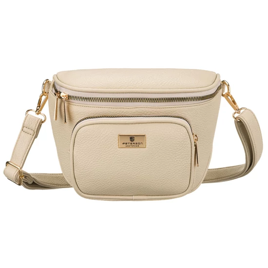 Peterson Crossbody női oldaltáska bézs színben