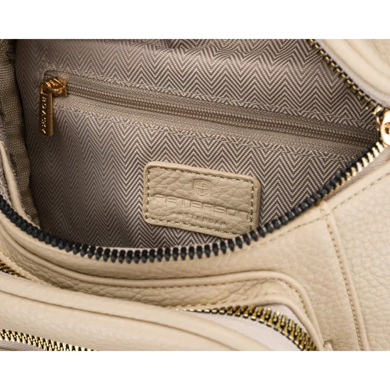Peterson Crossbody női oldaltáska bézs színben