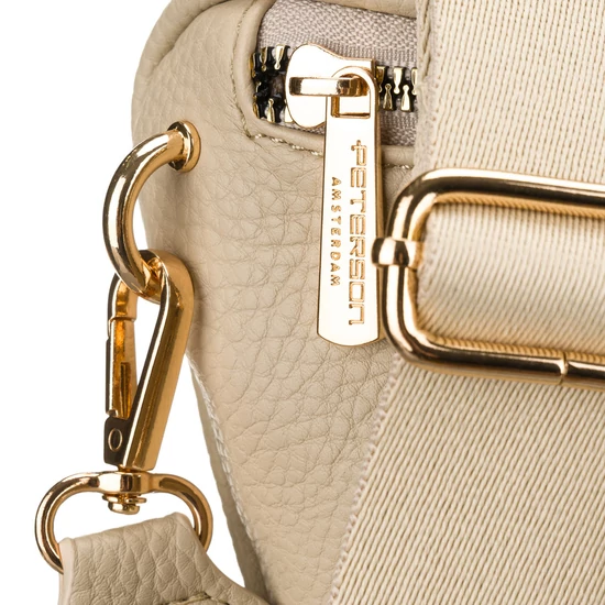Peterson Crossbody női oldaltáska bézs színben