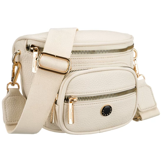Peterson Crossbody női oldaltáska világos bézs színben