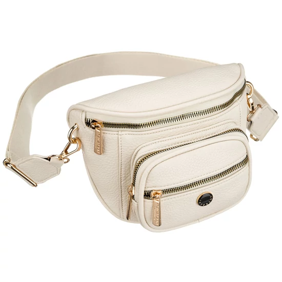 Peterson Crossbody női oldaltáska világos bézs színben