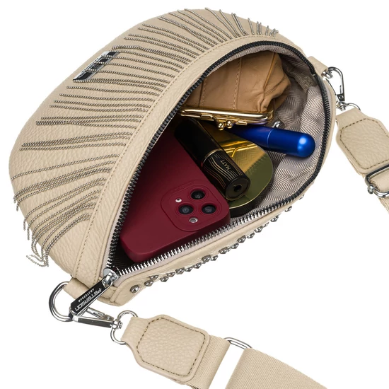 Peterson Crossbody női oldaltáska bézs színben