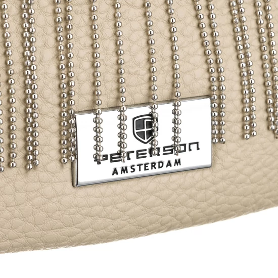 Peterson Crossbody női oldaltáska bézs színben