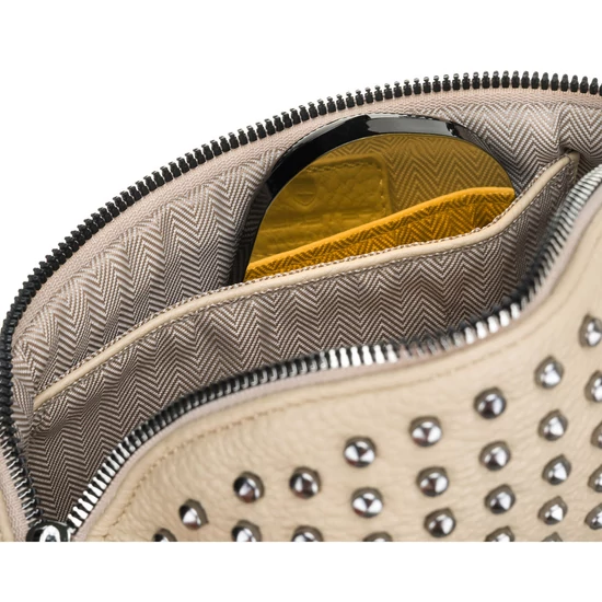 Peterson Crossbody női oldaltáska bézs színben