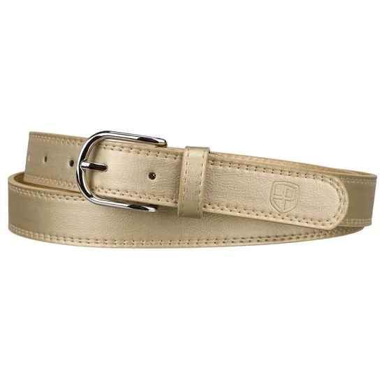 Peterson bézs női öv klasszikus ezüst csattal 95 cm-től 115 cm-ig