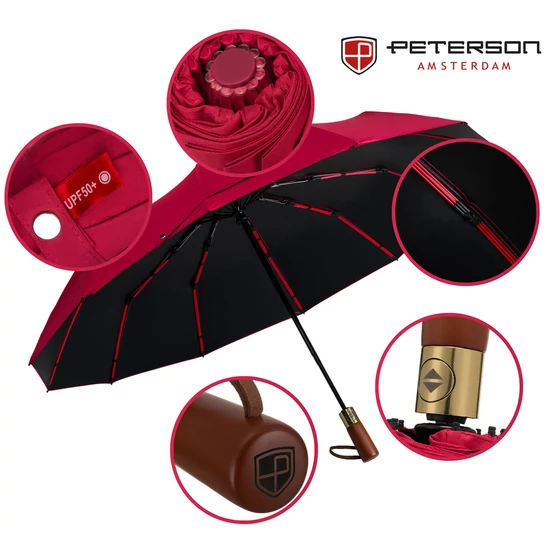 Peterson automata esernyő piros színben