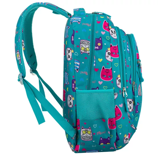 Peterson ergonomikus iskolatáska gyerekeknek – élénk mintás és könnyű kivitel