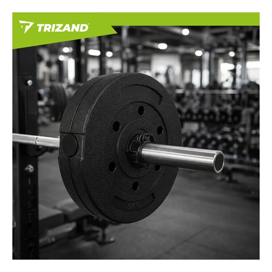 Súly 5 kg Trizand 4 darabos bitumenes súlyzólap készlet súlyzókhoz és rudakhoz