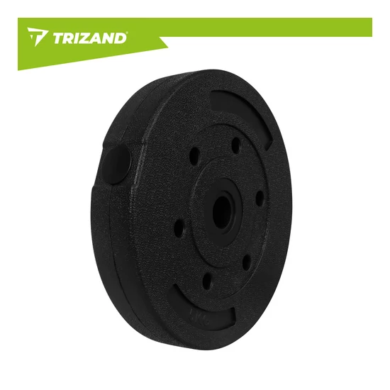 Súly 5 kg Trizand 4 darabos bitumenes súlyzólap készlet súlyzókhoz és rudakhoz