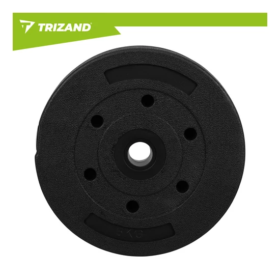 Súly 5 kg Trizand 4 darabos bitumenes súlyzólap készlet súlyzókhoz és rudakhoz