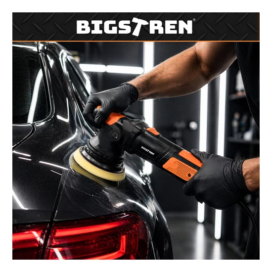 900 W-os Bigstretch kettős működésű autópolírozó, DA 125/150 mm sebességszabályozással