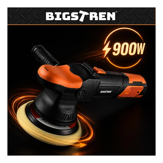 900 W-os Bigstretch kettős működésű autópolírozó, DA 125/150 mm sebességszabályozással