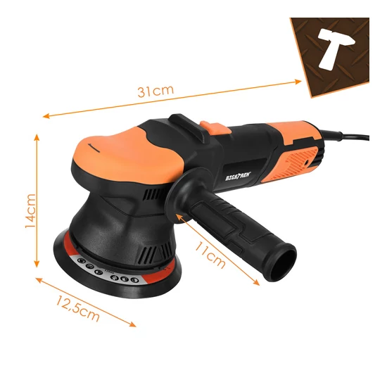900 W-os Bigstretch kettős működésű autópolírozó, DA 125/150 mm sebességszabályozással