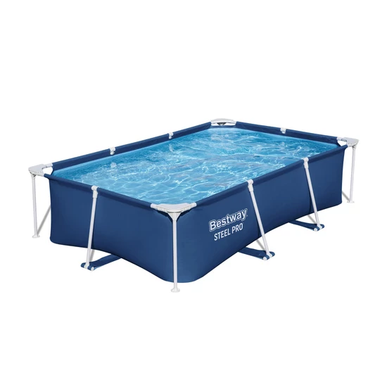 BESTWAY keretes medence 259x170x61 cm kerti családi, erős PVC-ből