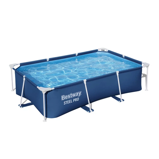 BESTWAY keretes medence 259x170x61 cm kerti családi, erős PVC-ből