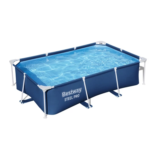 BESTWAY keretes medence 259x170x61 cm kerti családi, erős PVC-ből