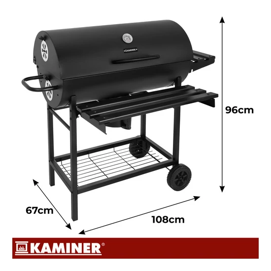 Kerti grillsütő 108x67x96cm