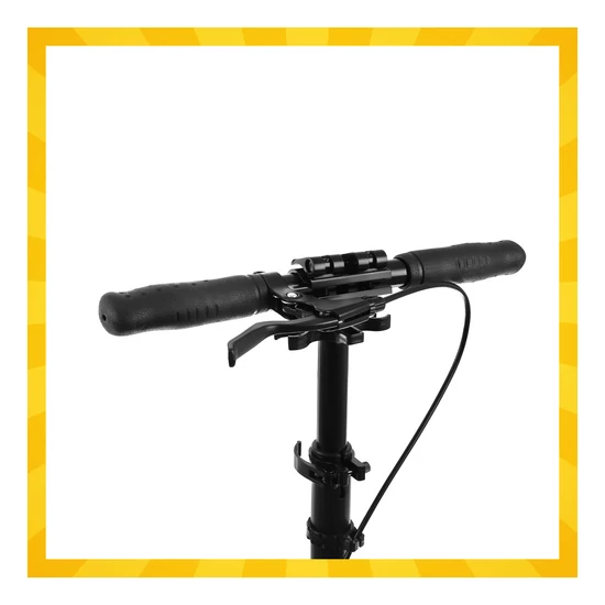 KRUZZEL nagyméretű összecsukható városi roller felfüggesztéssel, tárcsafékkel és állítható kormánymagassággal